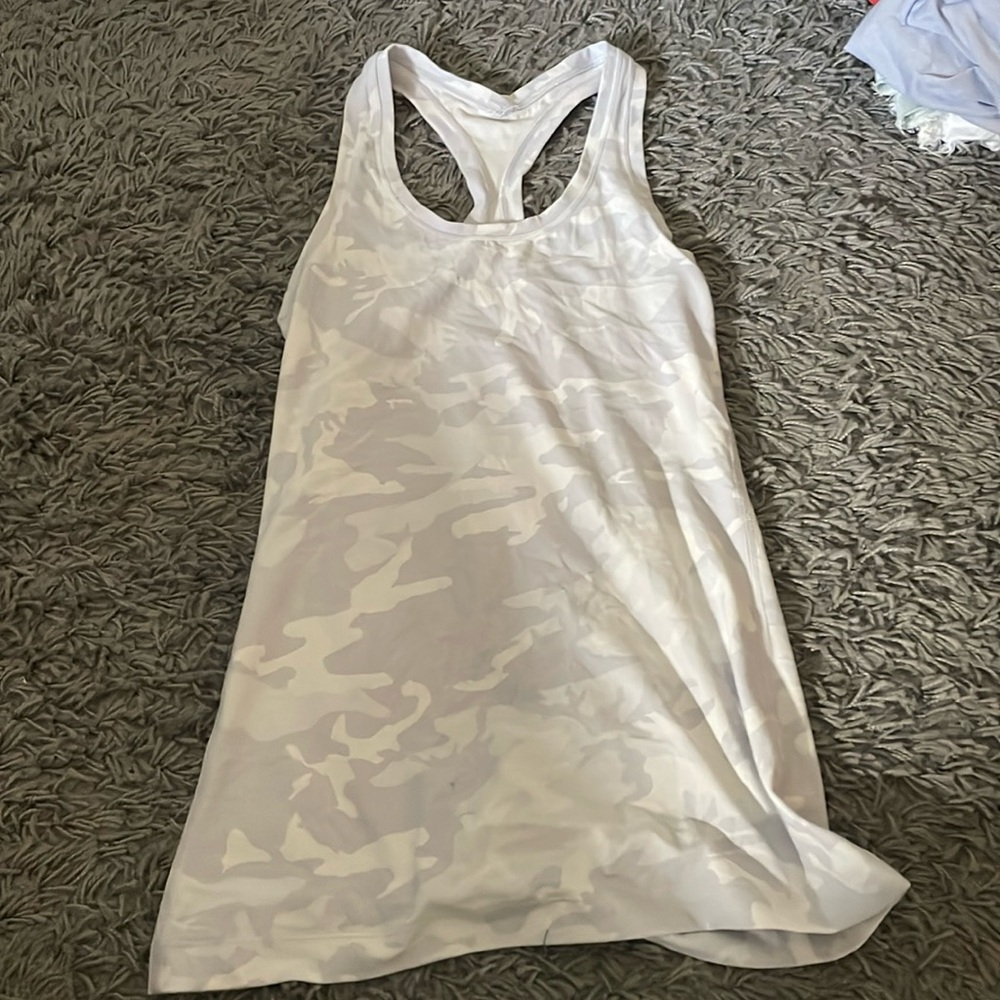 Lululemon white camo tank